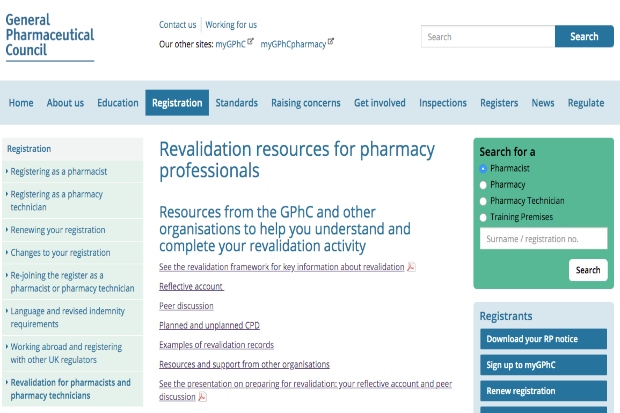 Pharmacy revalidation what is a peer review and a reflective account